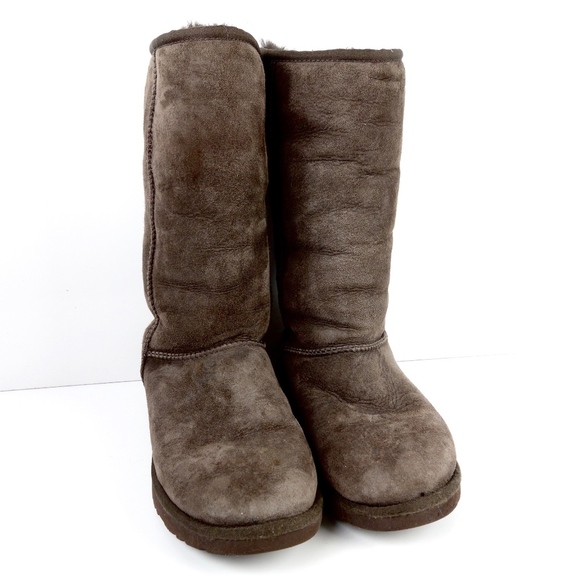 UGG Shoes - Ugg > Womens Classic Tall Boots in Chocolate Brown
